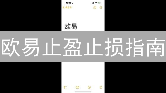 欧易止盈止损指南：新手必看，锁定利润，规避风险！